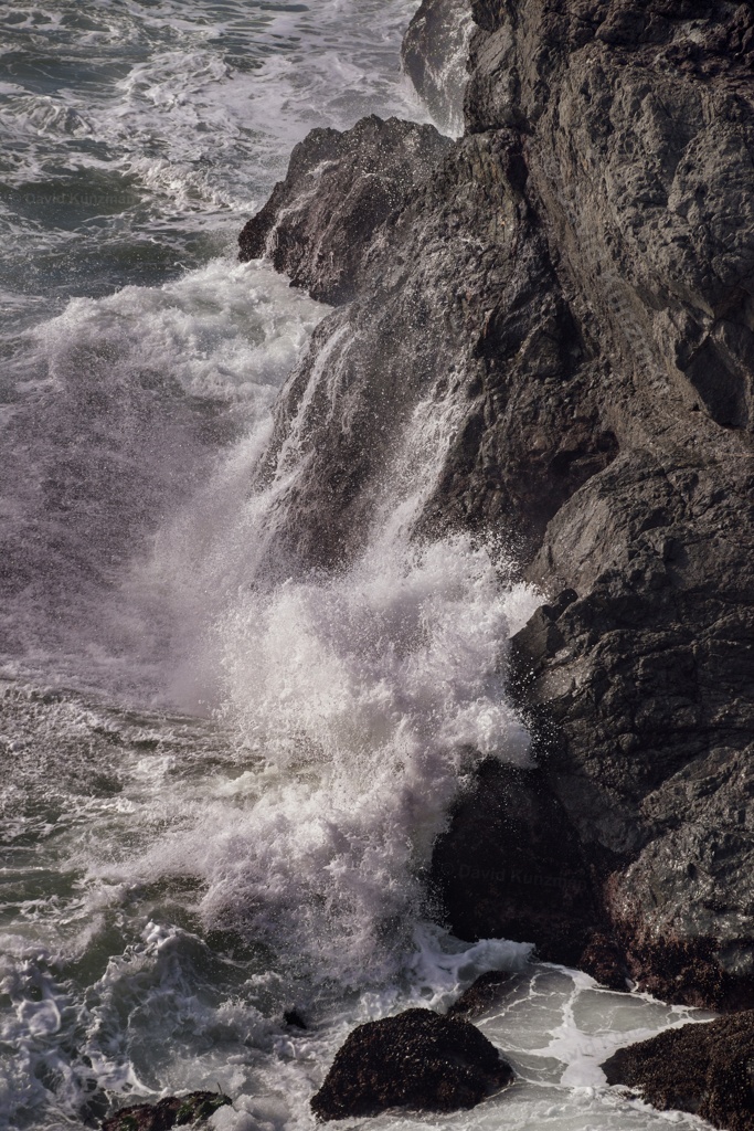 Waves Crashing Against Rocks